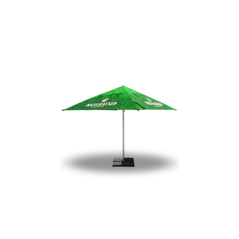 Parasol carré 3,5x3,5m publicitaire